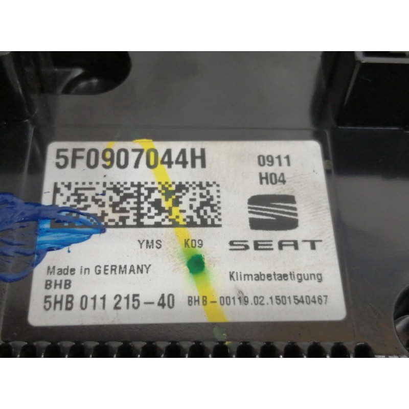 Recambio de mando calefaccion / aire acondicionado para seat leon st (5f8) reference referencia OEM IAM 5F0907044H  