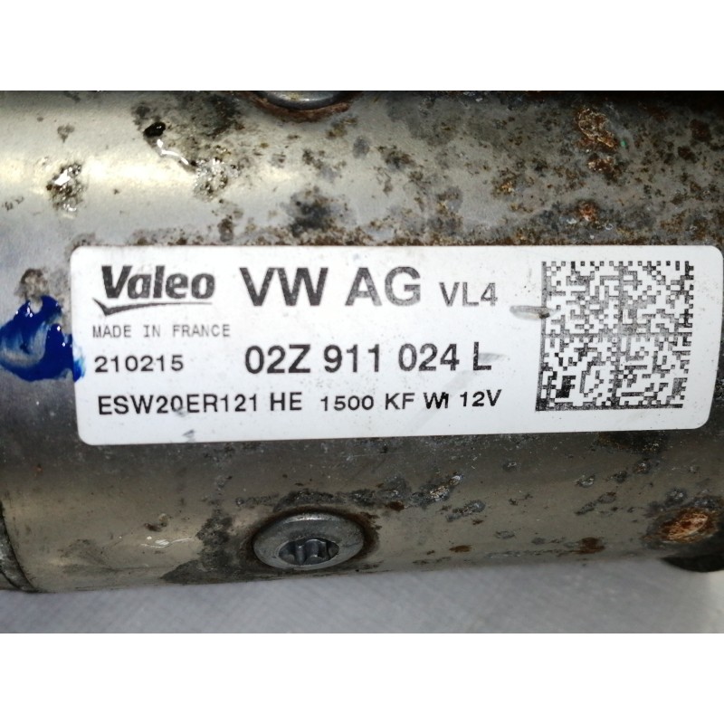 Recambio de motor arranque para seat leon st (5f8) reference referencia OEM IAM 02Z911024L  