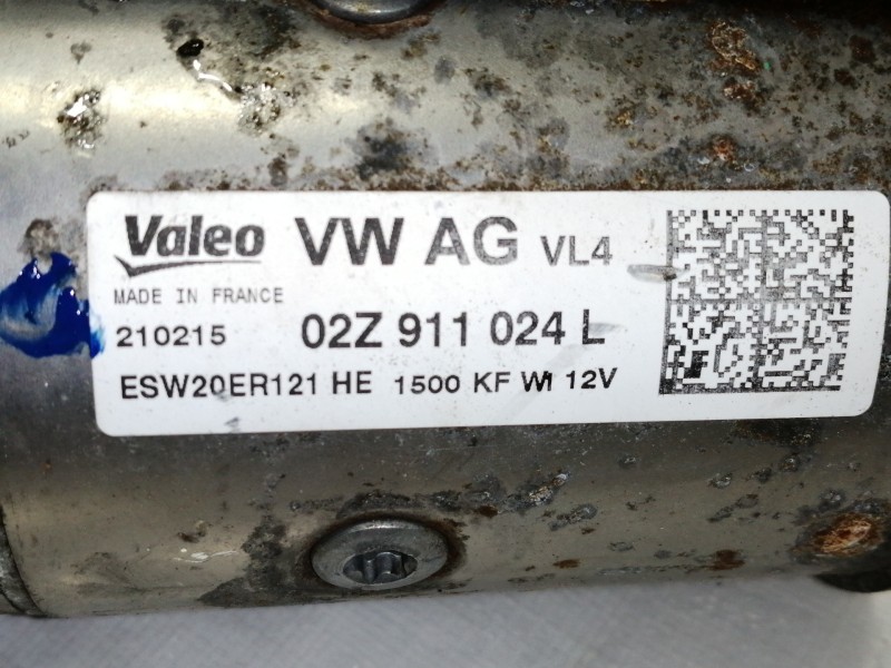 Recambio de motor arranque para seat leon st (5f8) reference referencia OEM IAM 02Z911024L  