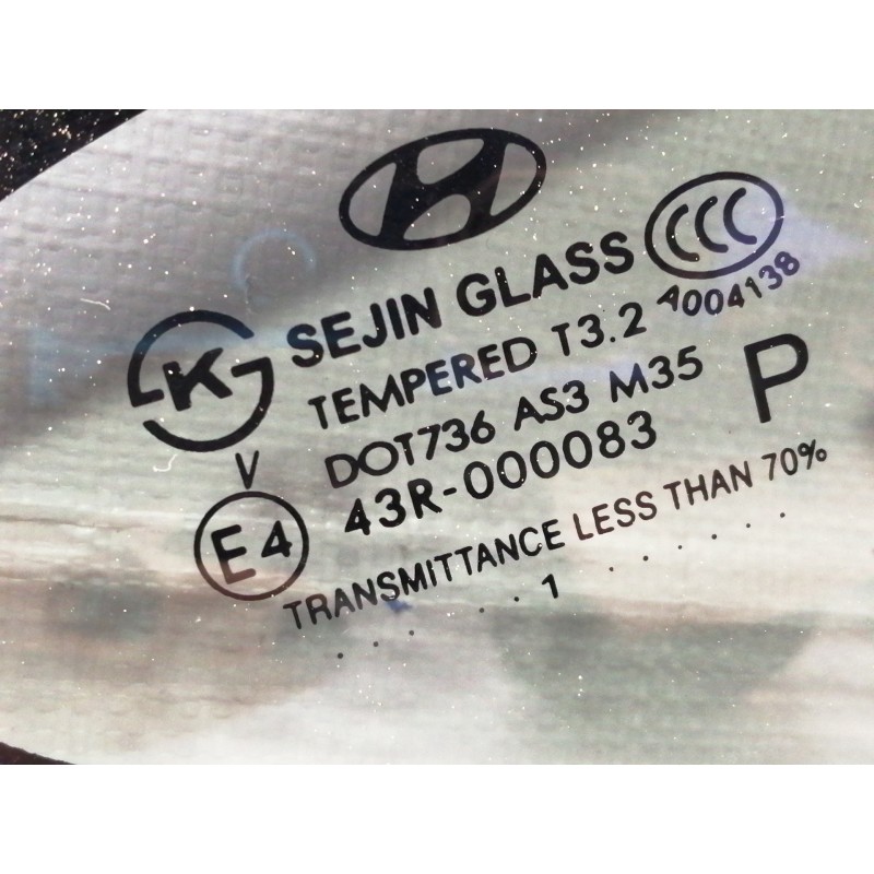 Recambio de luna custodia trasera izquierda para hyundai ix35 comfort 2wd referencia OEM IAM 43R000083  