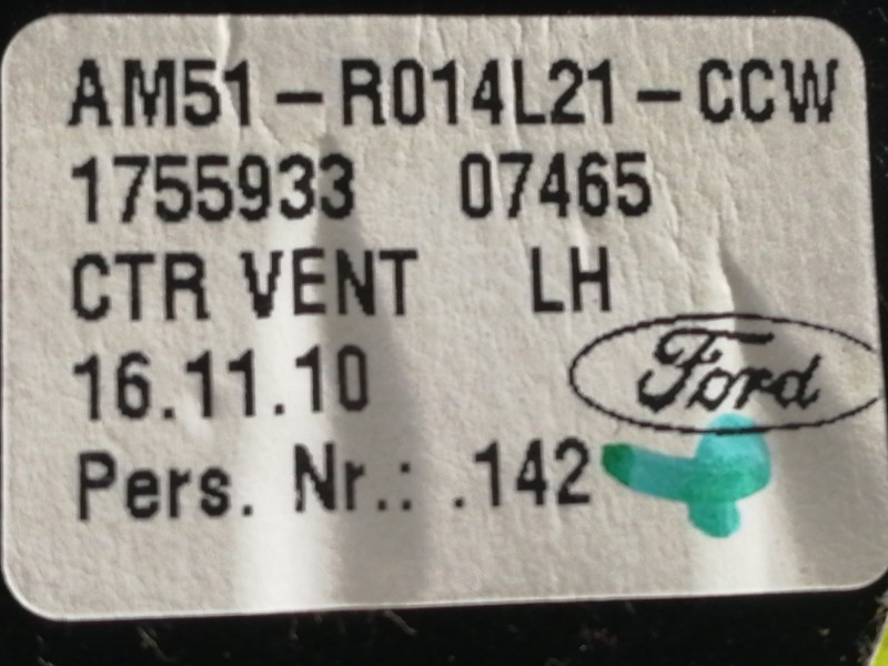 Recambio de rejilla aireadora para ford c-max titanium referencia OEM IAM AM51R014L21CCW AM51R014L20CCW AM15118835ABW