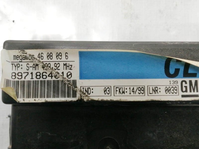 Recambio de modulo electronico para opel frontera b limited referencia OEM IAM 8971864010 4608096 
