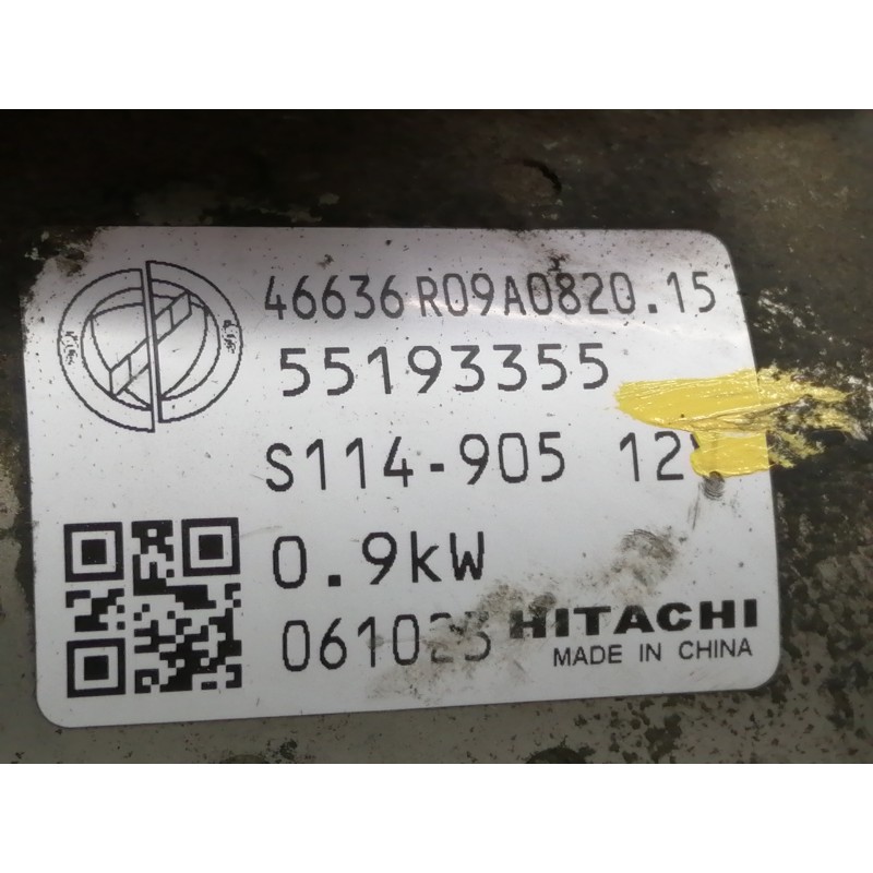 Recambio de motor arranque para fiat panda (169) 1.2 8v alessi referencia OEM IAM 55193355 S114905 