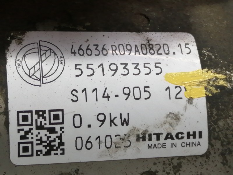 Recambio de motor arranque para fiat panda (169) 1.2 8v alessi referencia OEM IAM 55193355 S114905 