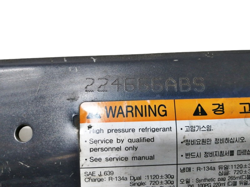 Recambio de panel frontal para ssangyong rexton 2.7 turbodiesel cat referencia OEM IAM 224666ABS  5713008004