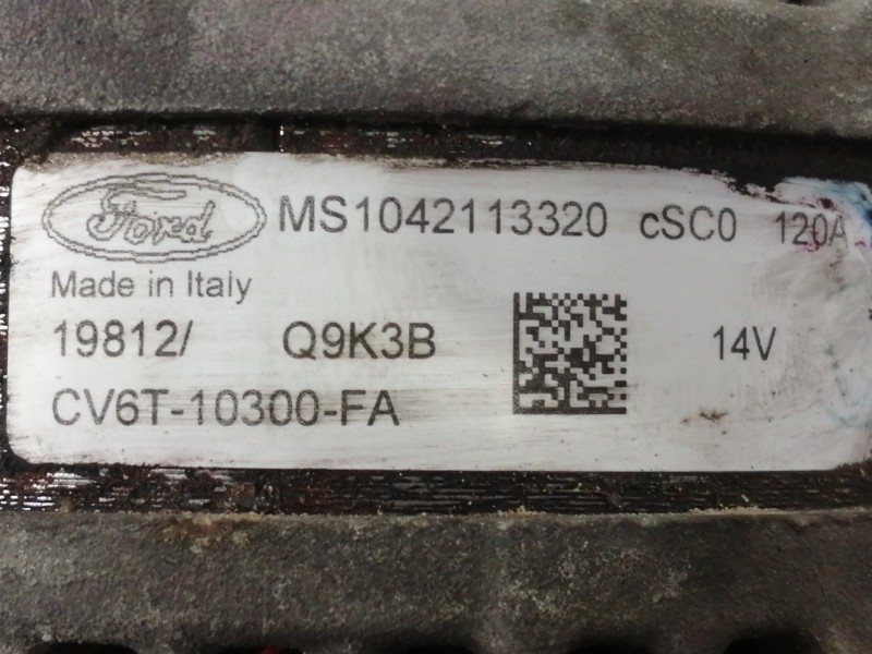 Recambio de alternador para ford focus lim. (cb8) trend referencia OEM IAM MS1042113320 CV6T10300FA Q9K3B