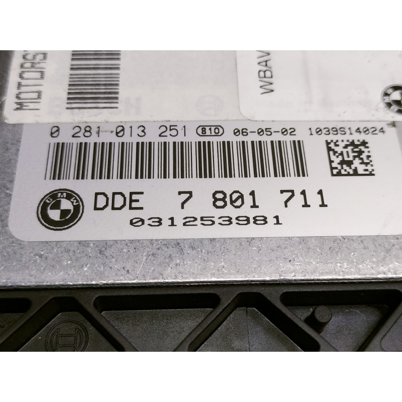 Recambio de centralita motor uce para bmw serie 3 touring (e91) 320d referencia OEM IAM 7801711 0281013251 