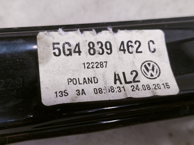 Recambio de elevalunas trasero derecho para volkswagen golf vii lim. (5g1) advance bluemotion referencia OEM IAM 5G4839462C 0130