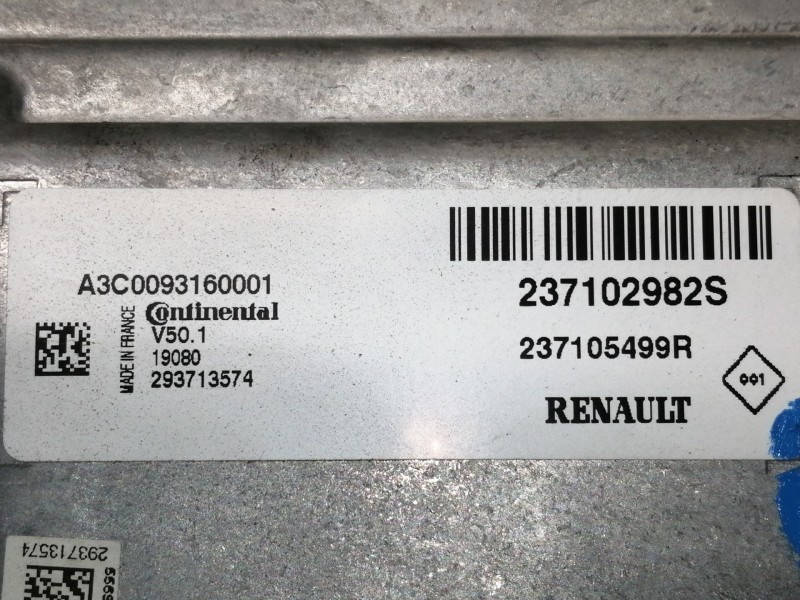 Recambio de centralita motor uce para dacia sandero stepway referencia OEM IAM 237102982S 237105499R A3C0093160001