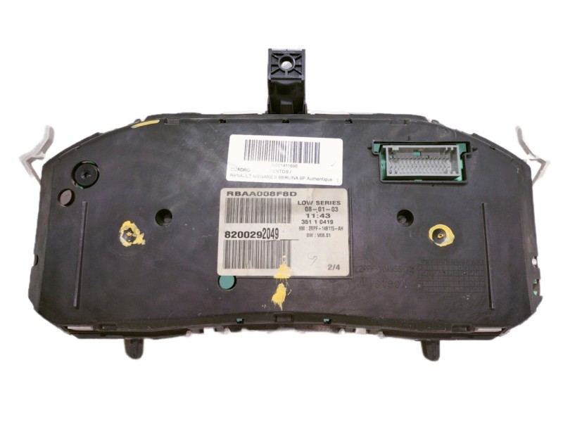 Recambio de cuadro instrumentos para renault megane ii berlina 5p authentique referencia OEM IAM 8200292049 35110419 2RPF14B115A