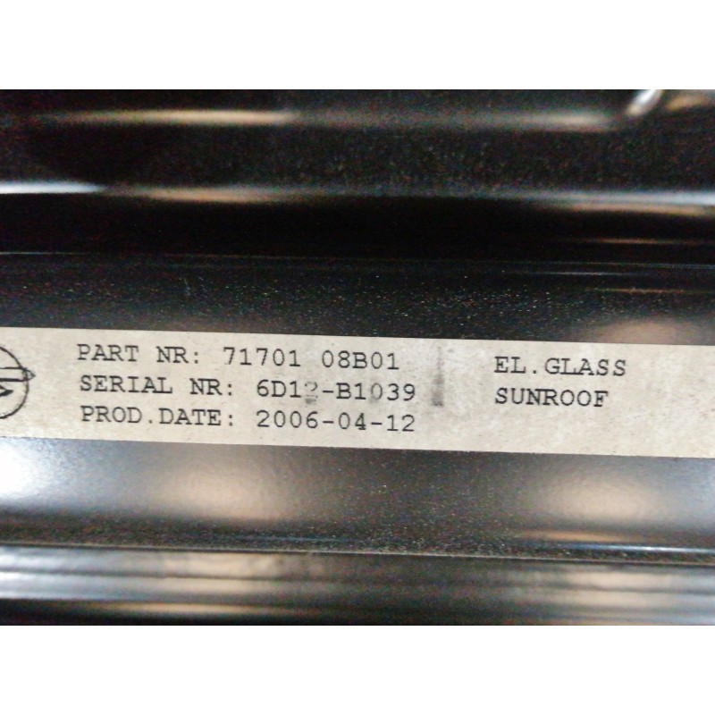 Recambio de techo electrico para ssangyong rexton 2.7 turbodiesel cat referencia OEM IAM 7170108B01  