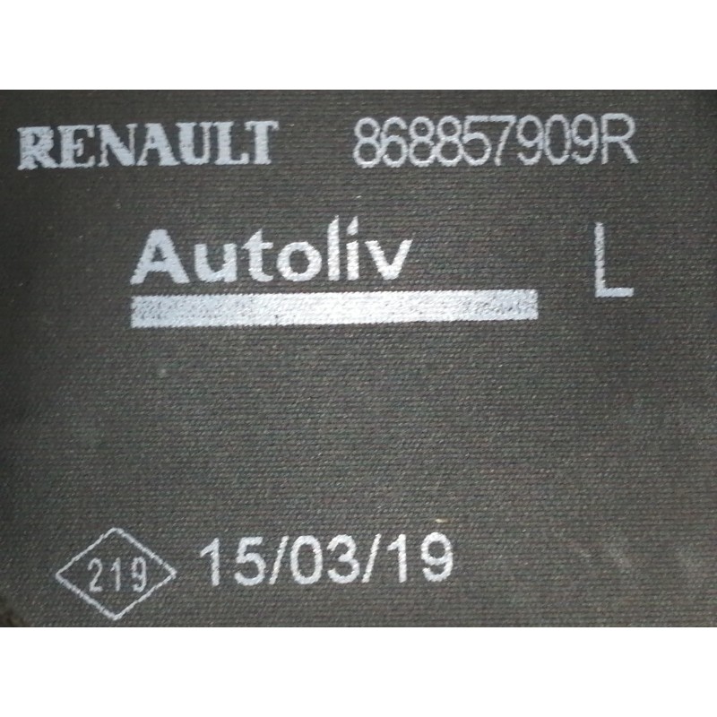 Recambio de cinturon seguridad delantero izquierdo para dacia sandero stepway referencia OEM IAM 868857909R 621088600C 