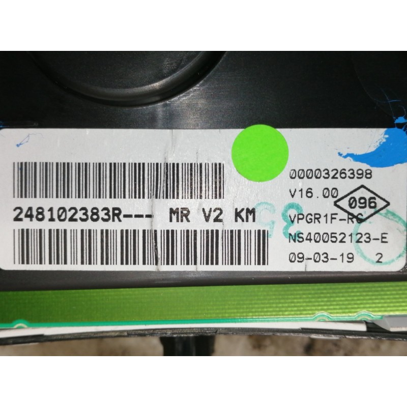 Recambio de cuadro instrumentos para dacia sandero stepway referencia OEM IAM 248102383R 0000326398 VPGR1FRC