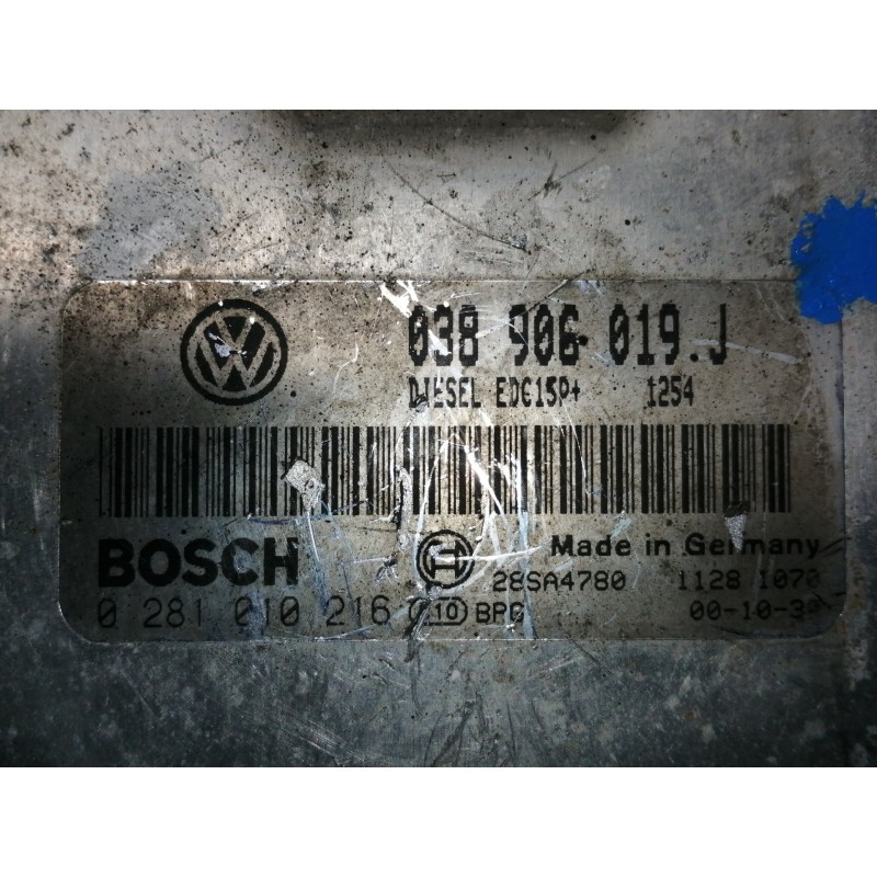 Recambio de centralita motor uce para seat alhambra (7v9) fancy referencia OEM IAM 038906019J 0281010216 28SA4780