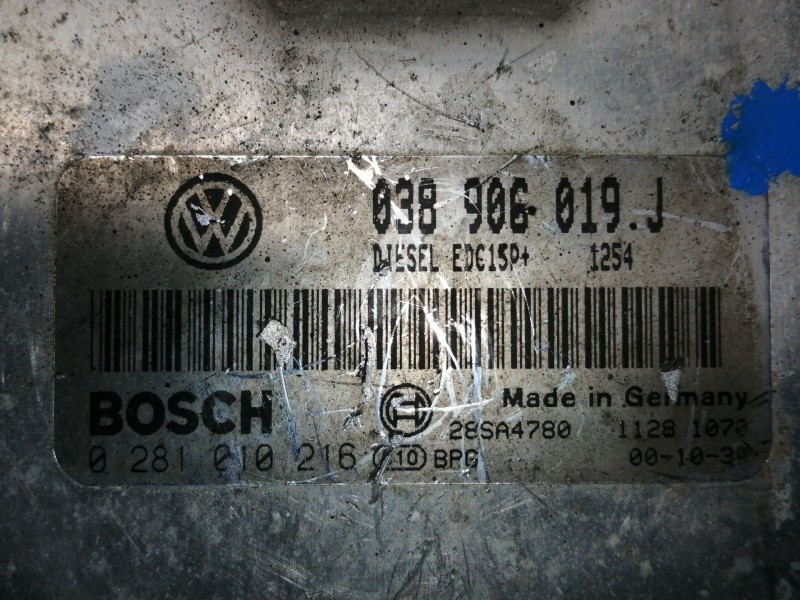 Recambio de centralita motor uce para seat alhambra (7v9) fancy referencia OEM IAM 038906019J 0281010216 28SA4780