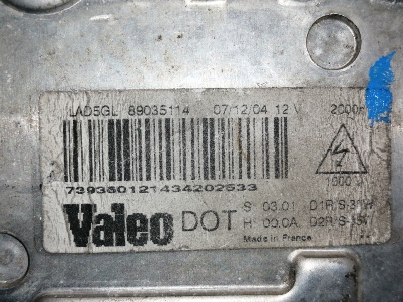 Recambio de centralita faros xenon para citroën c4 coupe vts referencia OEM IAM LAD5GL 89035114 