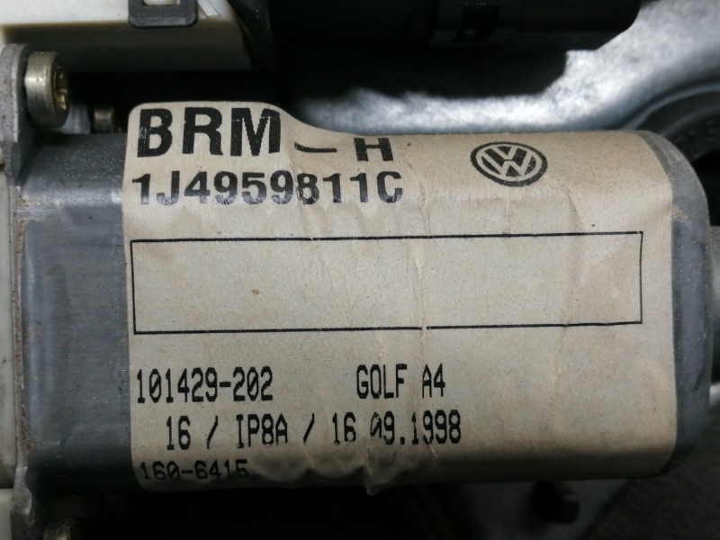 Recambio de elevalunas trasero izquierdo para volkswagen golf iv berlina (1j1) básico referencia OEM IAM 1J4839755A 1J4959811C 1