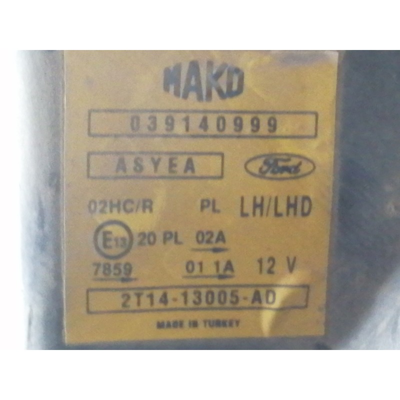 Recambio de faro izquierdo para ford transit connect (tc7) furgón (2006) referencia OEM IAM 2T1413005AD 039140999 PARA PULIR