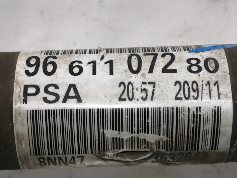 Recambio de transmision delantera derecha para peugeot 308 active referencia OEM IAM 9661107280  
