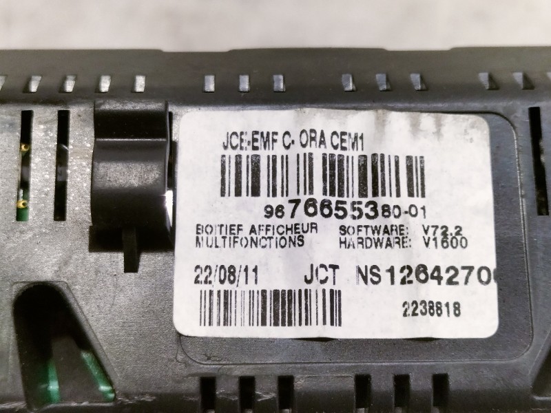 Recambio de pantalla multifuncion para peugeot 308 active referencia OEM IAM 9660525577 1005201 X38384 