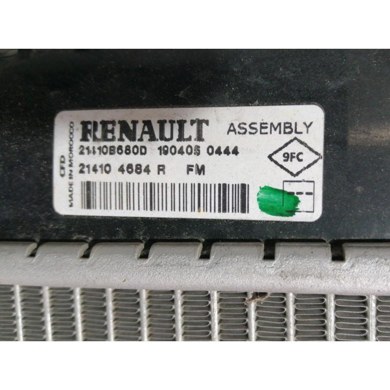 Recambio de radiador agua para dacia sandero stepway referencia OEM IAM 214104684R 21110B680D 