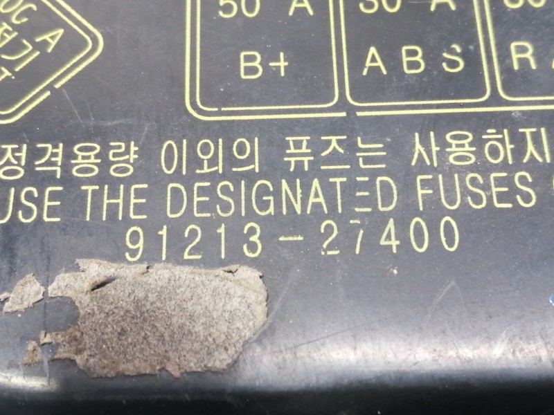 Recambio de caja reles / fusibles para hyundai coupe (rd) 1.6 fx referencia OEM IAM 9121327400 9121129000 9121127620