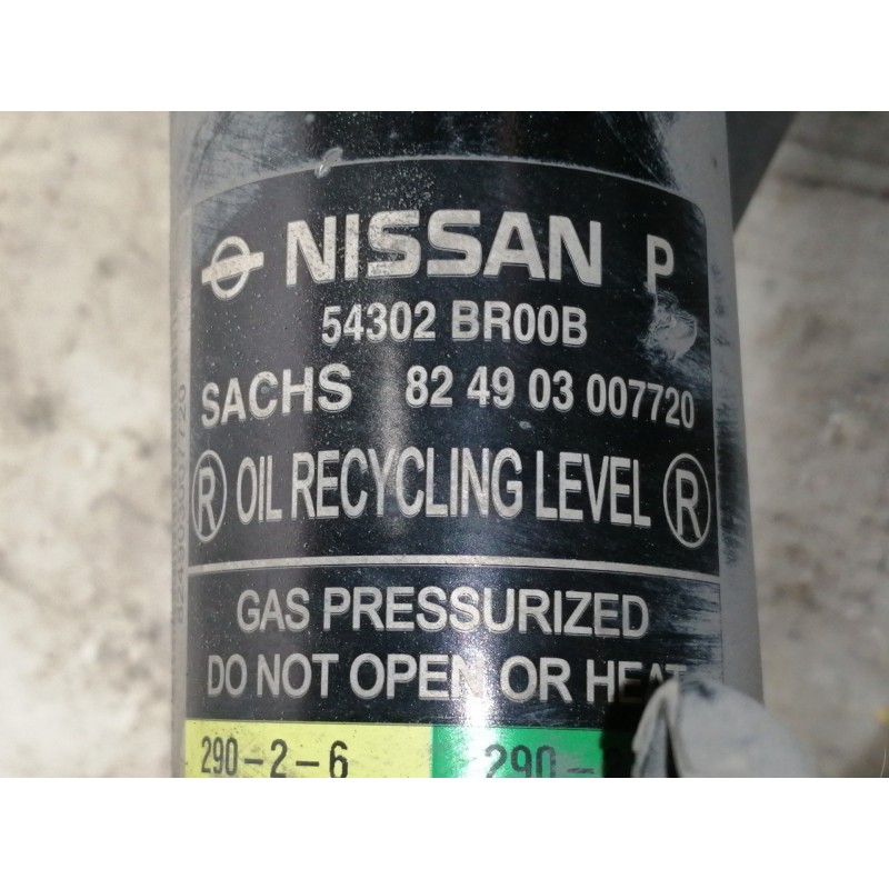 Recambio de amortiguador delantero derecho para nissan qashqai (j10) acenta referencia OEM IAM 824903007720 54302BR00B 