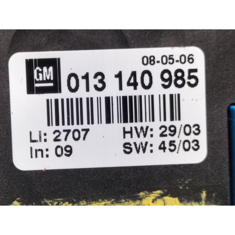 Recambio de mando calefaccion / aire acondicionado para opel zafira a blue line referencia OEM IAM 013140985  