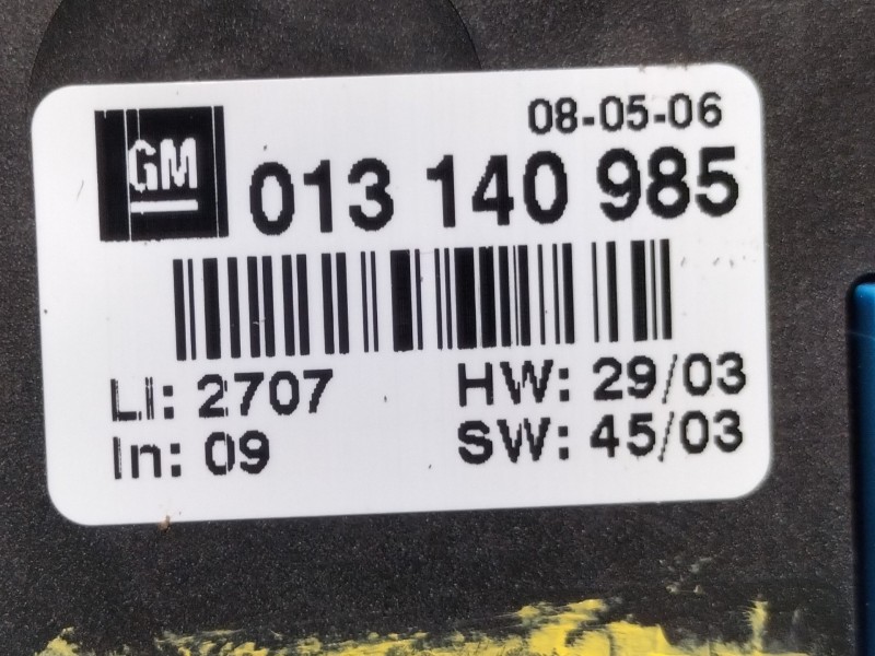 Recambio de mando calefaccion / aire acondicionado para opel zafira a blue line referencia OEM IAM 013140985  