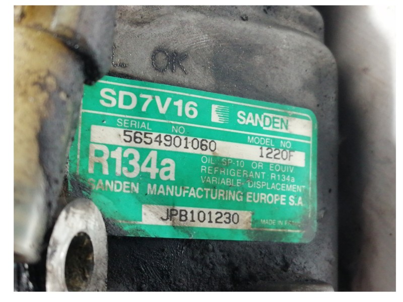 Recambio de compresor aire acondicionado para mg serie 45 (rt) classic (4-ptas.) referencia OEM IAM JPB101230 1220F 