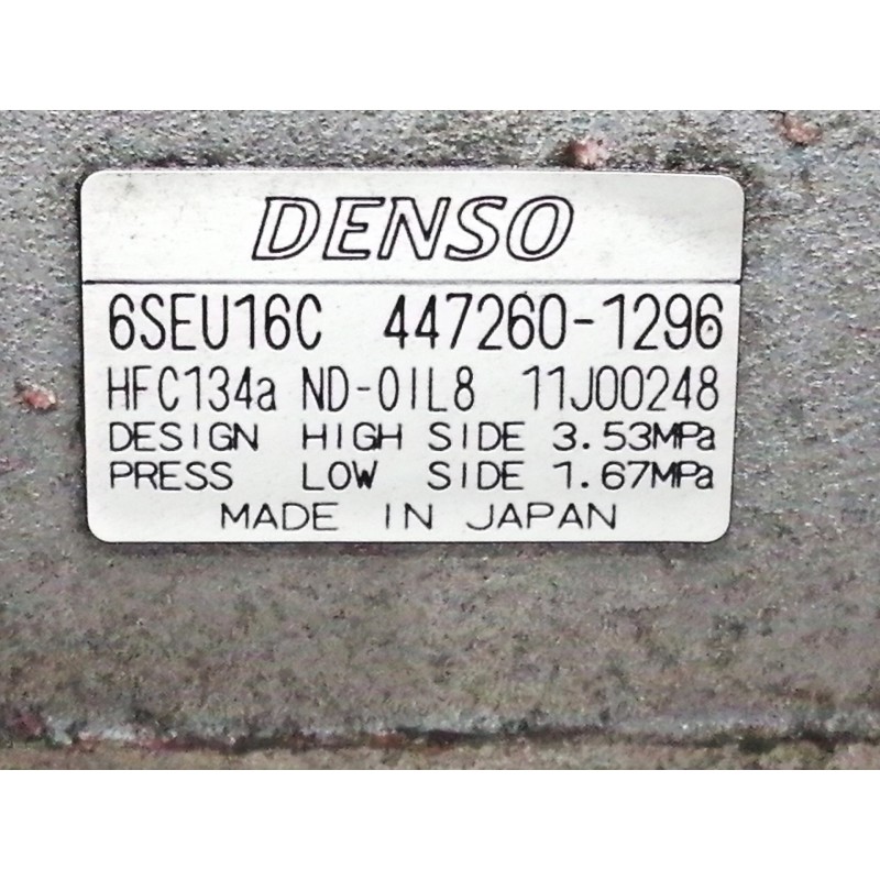 Recambio de compresor aire acondicionado para lexus is200 (ds2/is2) 220d referencia OEM IAM 6SEU16C  