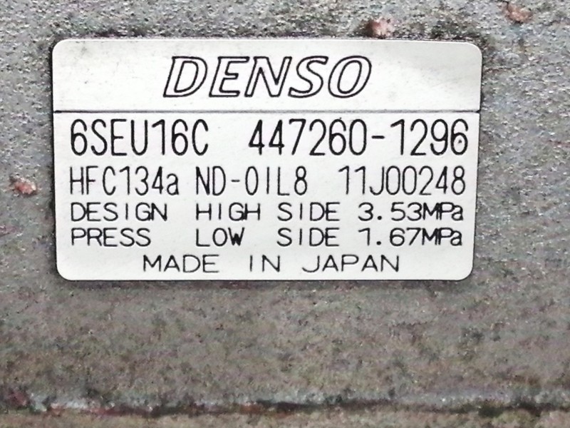 Recambio de compresor aire acondicionado para lexus is200 (ds2/is2) 220d referencia OEM IAM 6SEU16C  