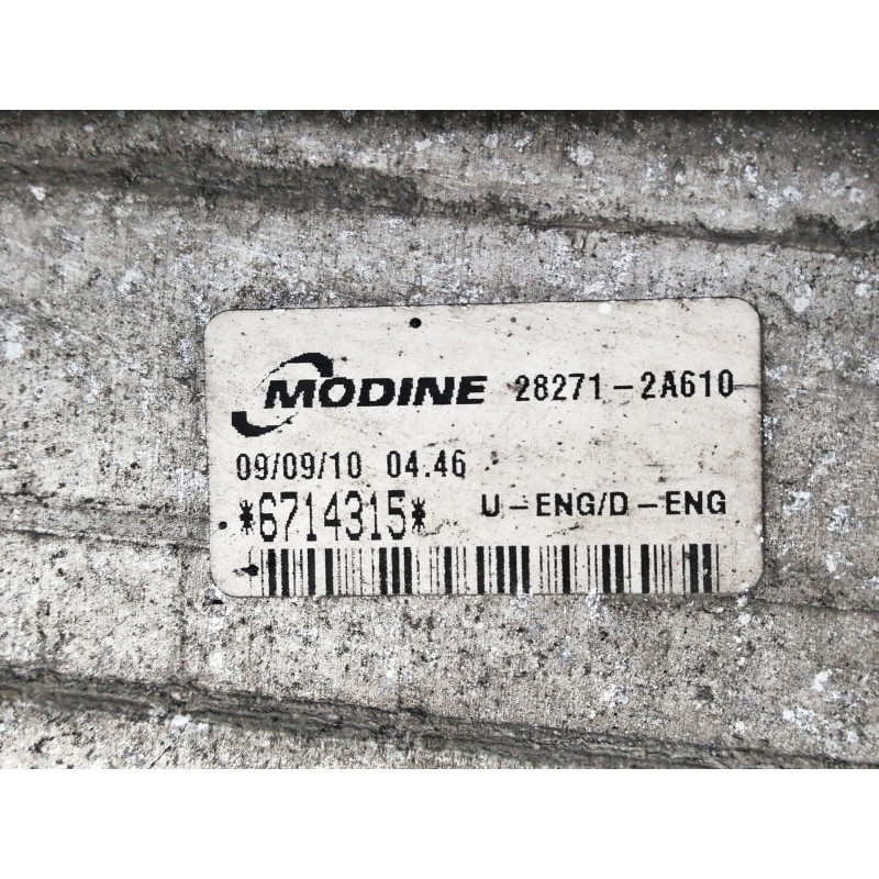 Recambio de intercooler para hyundai i30 comfort referencia OEM IAM 282712A610 6714315 