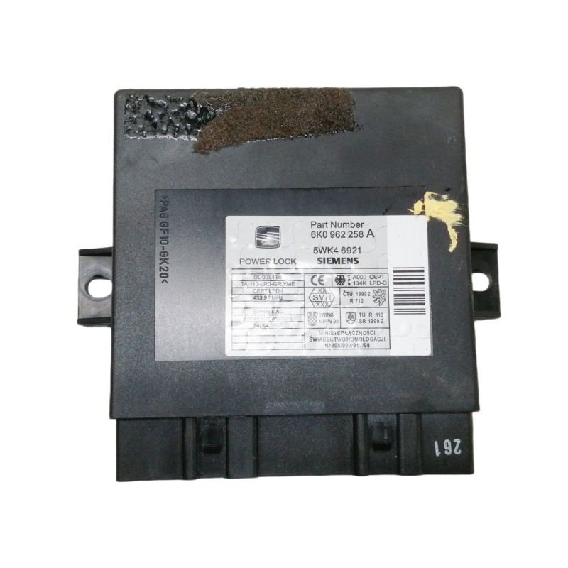 Recambio de centralita cierre para seat ibiza (6k1) select referencia OEM IAM 6K0962258A 5WK46921 DL008198 5WK48687 