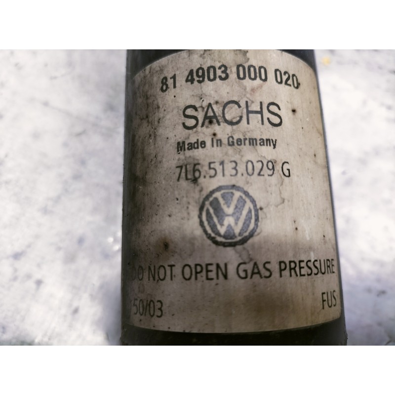 Recambio de amortiguador trasero derecho para volkswagen touareg (7la) 2.5 tdi referencia OEM IAM 7L6513029G 7L0512345 