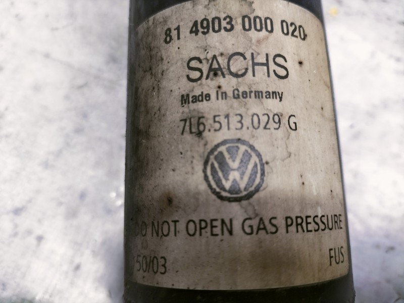 Recambio de amortiguador trasero derecho para volkswagen touareg (7la) 2.5 tdi referencia OEM IAM 7L6513029G 7L0512345 