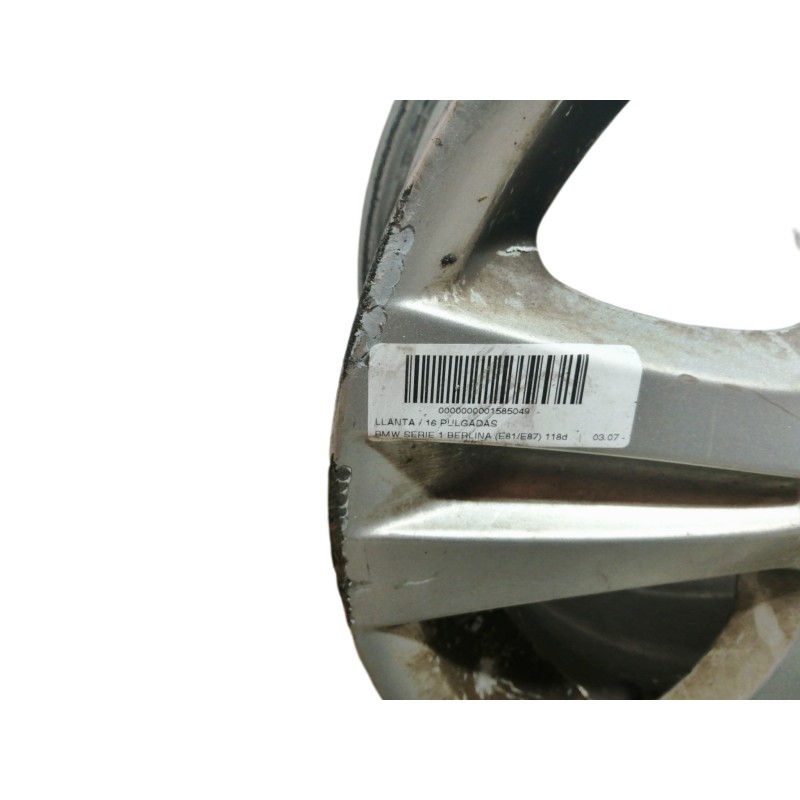 Recambio de llanta para bmw serie 1 berlina (e81/e87) 118d referencia OEM IAM 16´´IS44 7JX16EH2 6779696