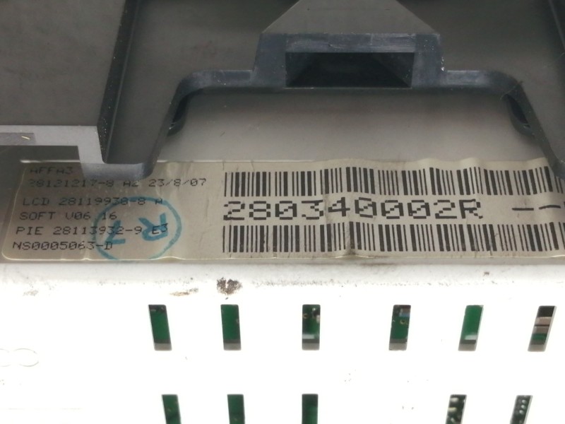 Recambio de pantalla multifuncion para renault laguna iii dynamique referencia OEM IAM 280340002R 682470001R 9637DAG 37827X 1001