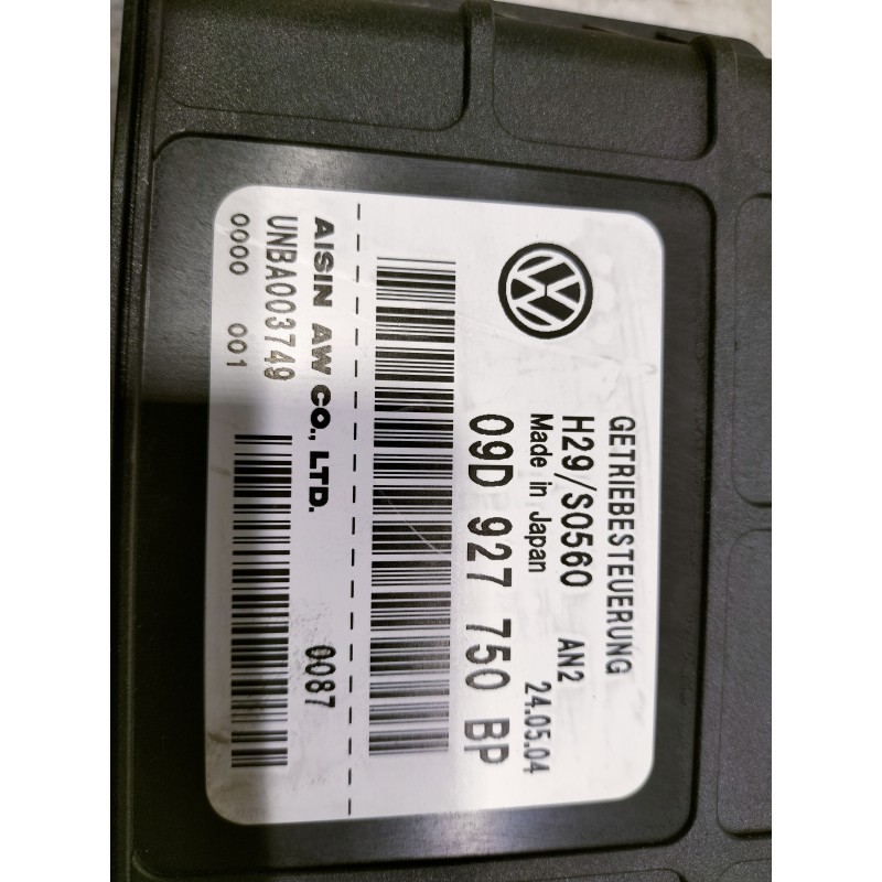 Recambio de centralita cambio automatico para volkswagen touareg (7la) 2.5 tdi referencia OEM IAM 09D927750BP  