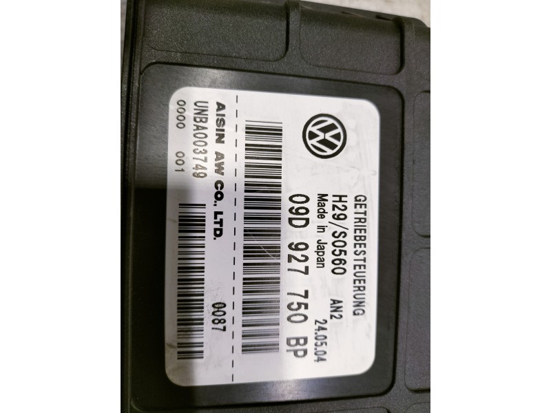 Recambio de centralita cambio automatico para volkswagen touareg (7la) 2.5 tdi referencia OEM IAM 09D927750BP  