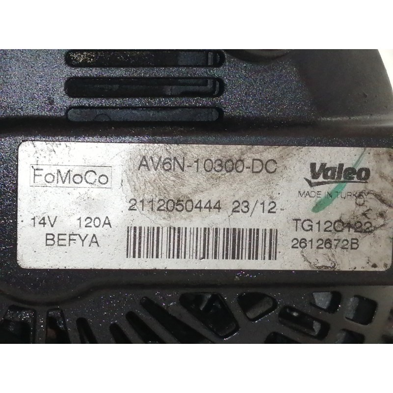 Recambio de alternador para ford c-max trend referencia OEM IAM 2612672B AV6N10300DC 2112050444 TG12C122 
