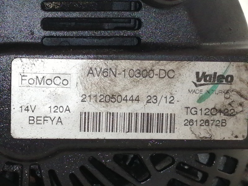 Recambio de alternador para ford c-max trend referencia OEM IAM 2612672B AV6N10300DC 2112050444 TG12C122 