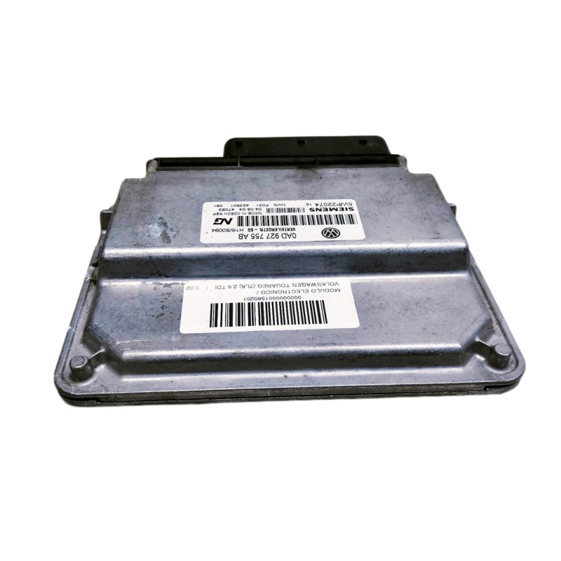 Recambio de modulo electronico para volkswagen touareg (7la) 2.5 tdi referencia OEM IAM 0AD927755AB 5WP22074 