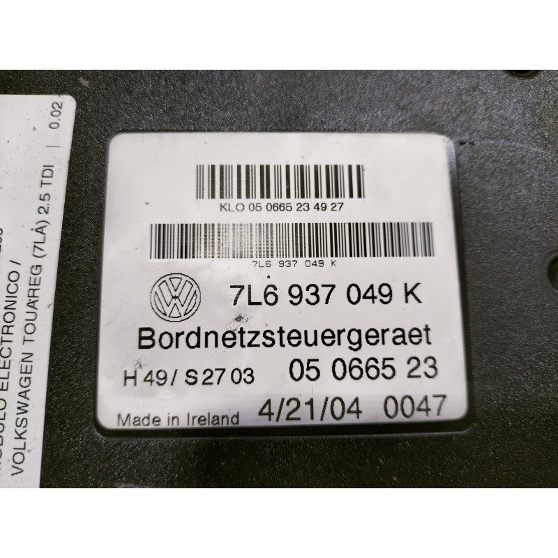Recambio de modulo electronico para volkswagen touareg (7la) 2.5 tdi referencia OEM IAM 7L6937049K 05066523 