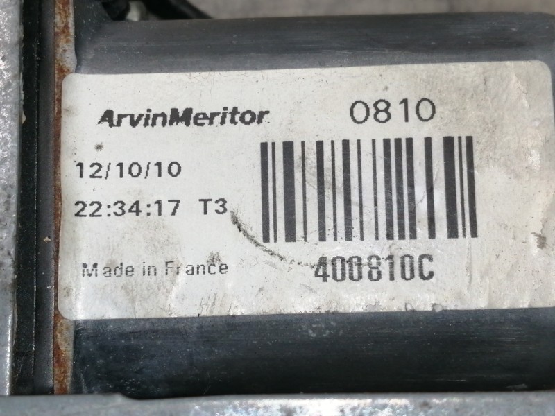 Recambio de elevalunas trasero derecho para renault modus authentique referencia OEM IAM 400810C  ELECTRICO 2 CABLES