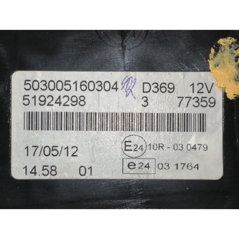 Recambio de cuadro instrumentos para fiat doblo cargo basis kasten referencia OEM IAM 51924298 503005160304 