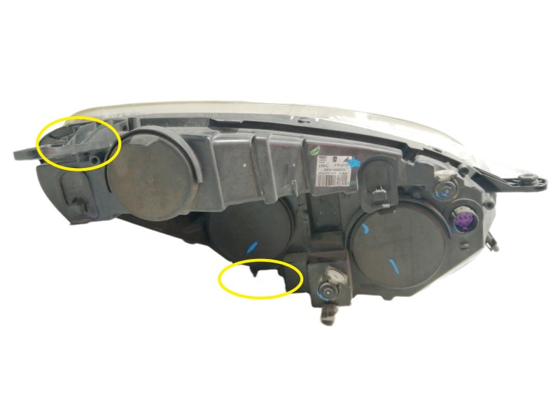Recambio de faro izquierdo para fiat doblo cargo basis kasten referencia OEM IAM 51810672  