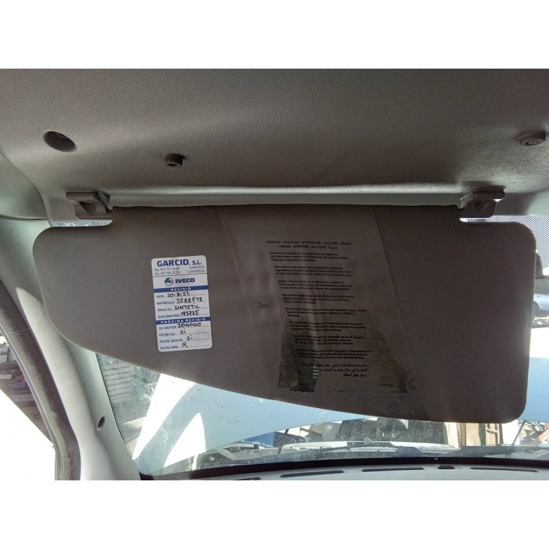 Recambio de parasol izquierdo para fiat doblo (119) 1.3 16v multijet active com. (55kw) referencia OEM IAM   