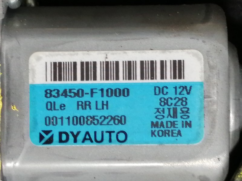 Recambio de elevalunas trasero izquierdo para kia sportage drive 2wd referencia OEM IAM 83450F1000 001100852260 ELECTRICO