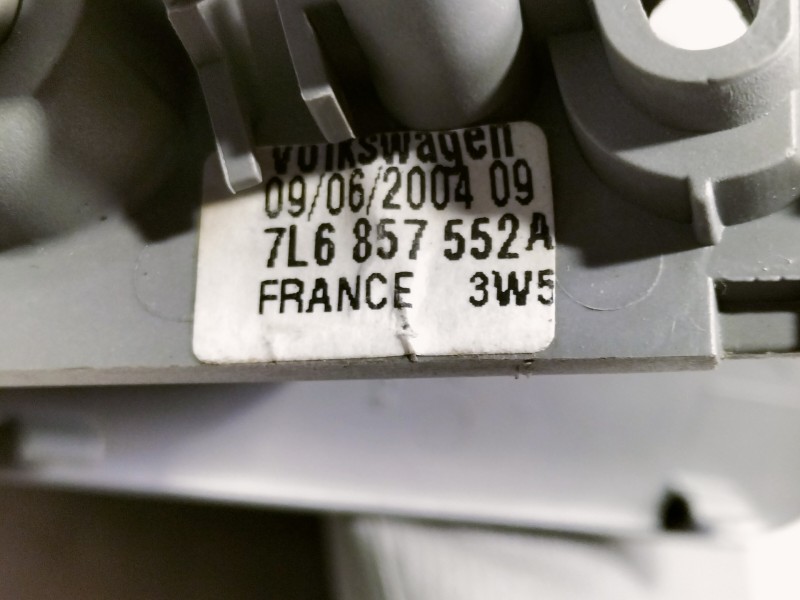 Recambio de parasol derecho para volkswagen touareg (7la) 2.5 tdi referencia OEM IAM 7L6857552A  